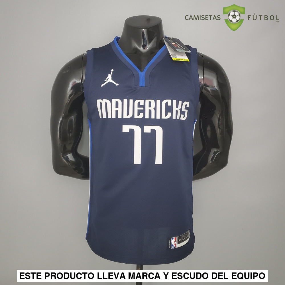 Camiseta Dallas Mavericks 21-22 - Luka Doncic 77 Azul Marino Nba