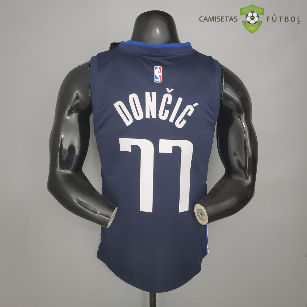 Camiseta Dallas Mavericks 21-22 - Luka Doncic 77 Azul Marino Nba