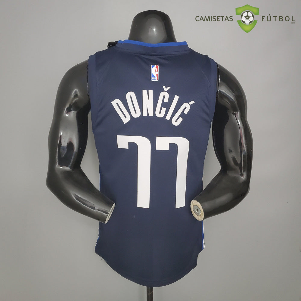 Camiseta Dallas Mavericks 21-22 - Luka Doncic 77 Azul Marino Nba