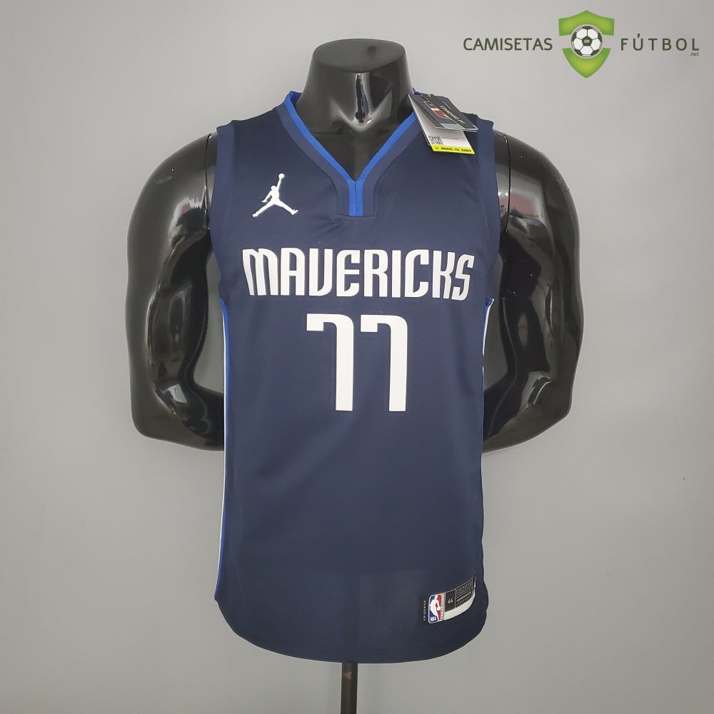 Camiseta Dallas Mavericks 21-22 - Luka Doncic 77 Azul Marino Nba