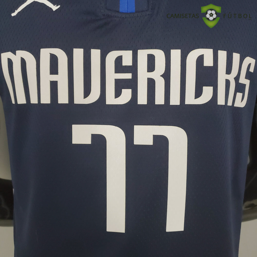 Camiseta Dallas Mavericks 21-22 - Luka Doncic 77 Azul Marino Nba