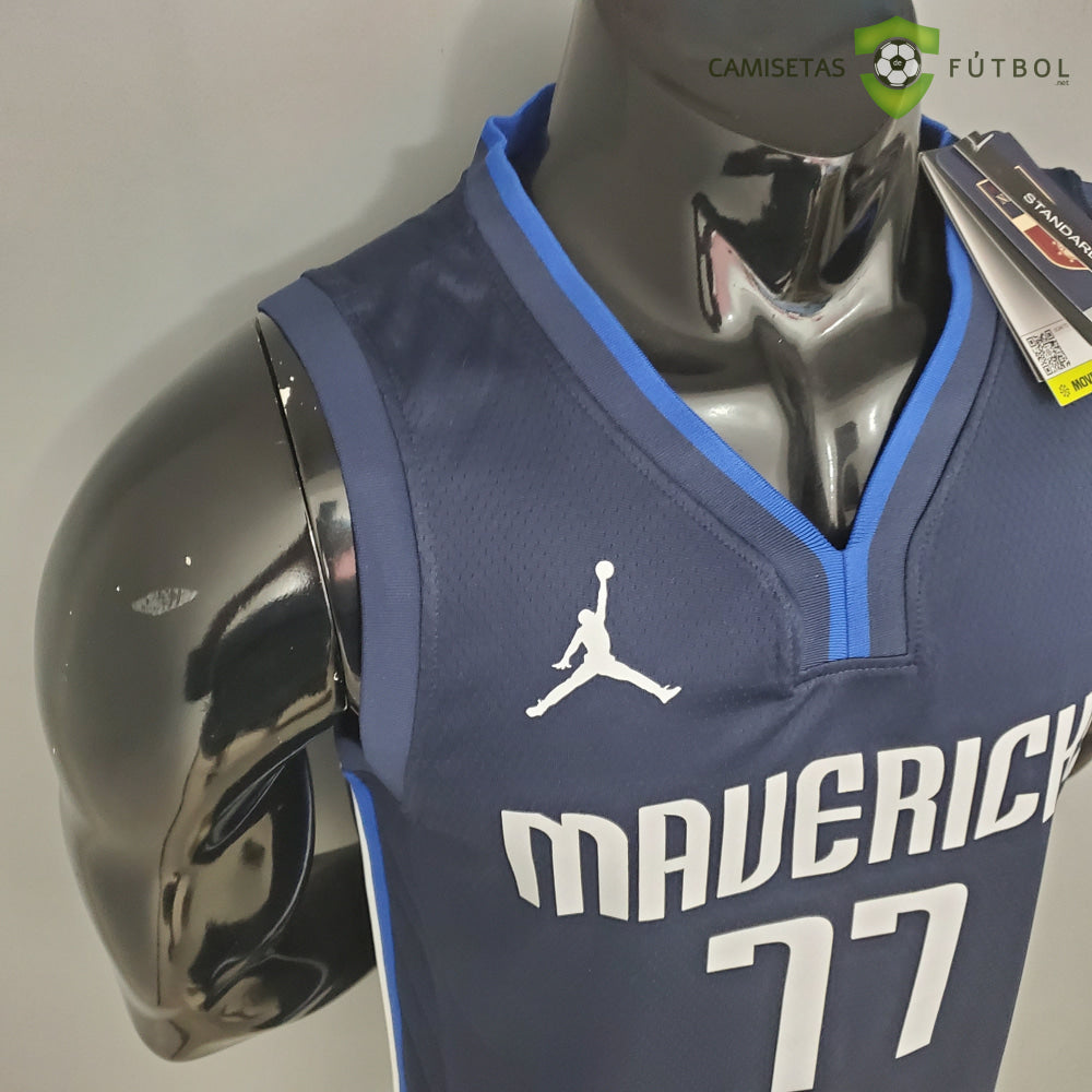 Camiseta Dallas Mavericks 21-22 - Luka Doncic 77 Azul Marino Nba