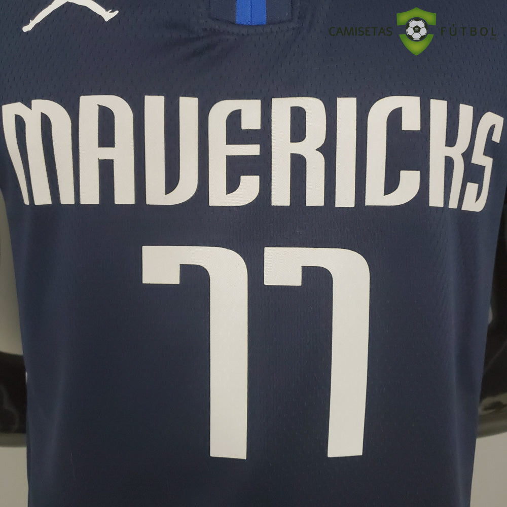 Camiseta Dallas Mavericks 21-22 - Luka Doncic 77 Azul Marino Nba