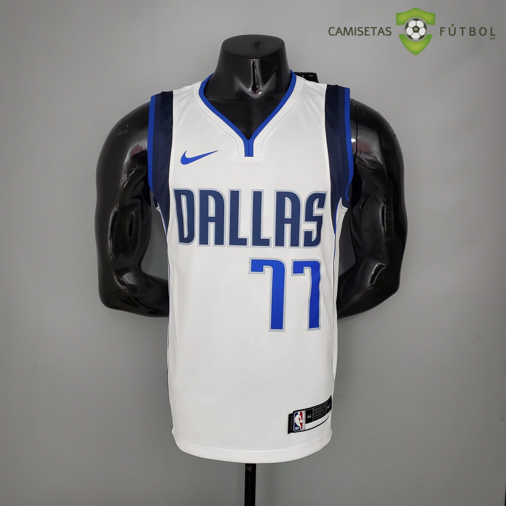 Camiseta Dallas Mavericks 21-22 - Luka Doncic 77 Blanco Nba