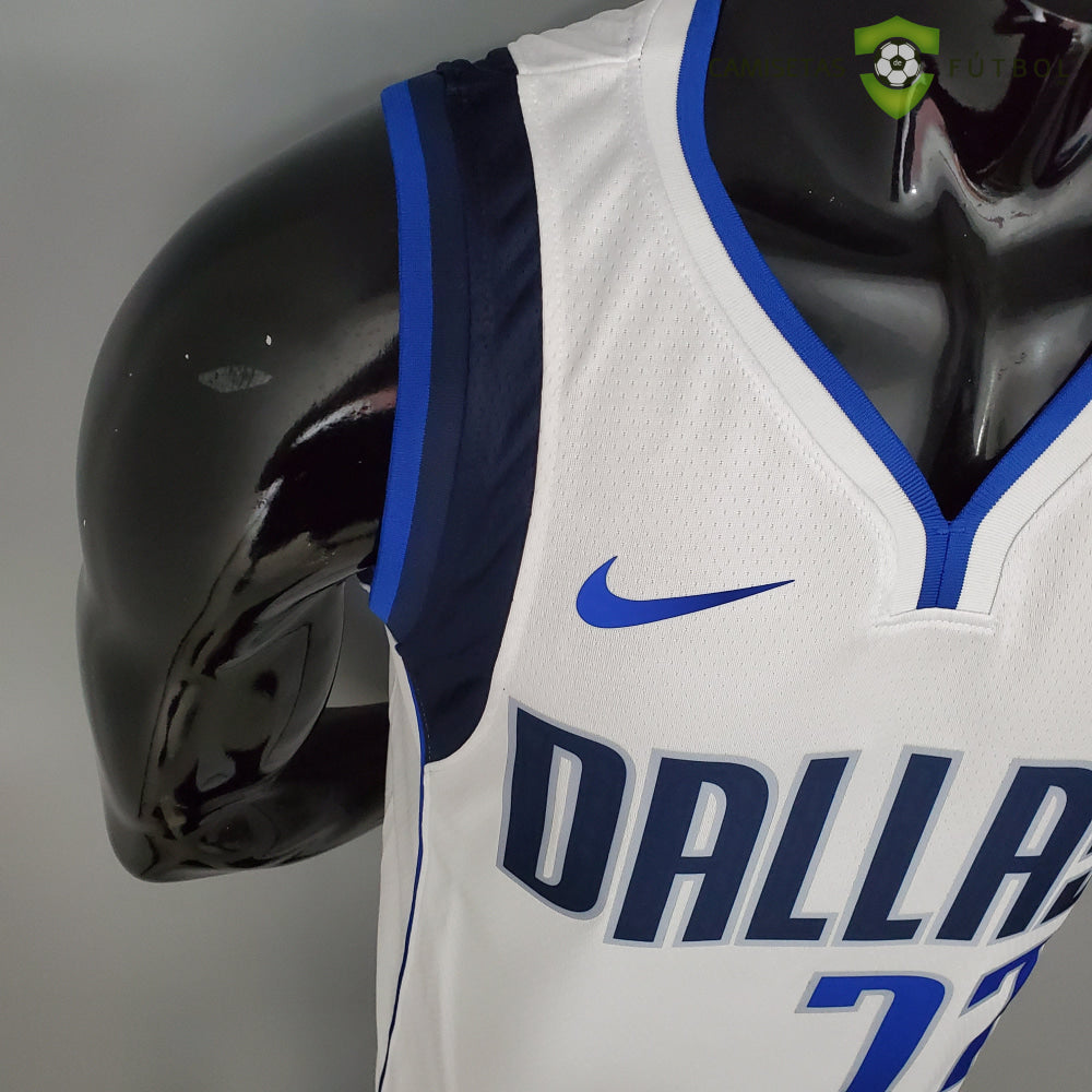 Camiseta Dallas Mavericks 21-22 - Luka Doncic 77 Blanco Nba