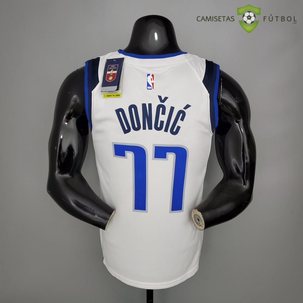 Camiseta Dallas Mavericks 21-22 - Luka Doncic 77 Blanco Nba