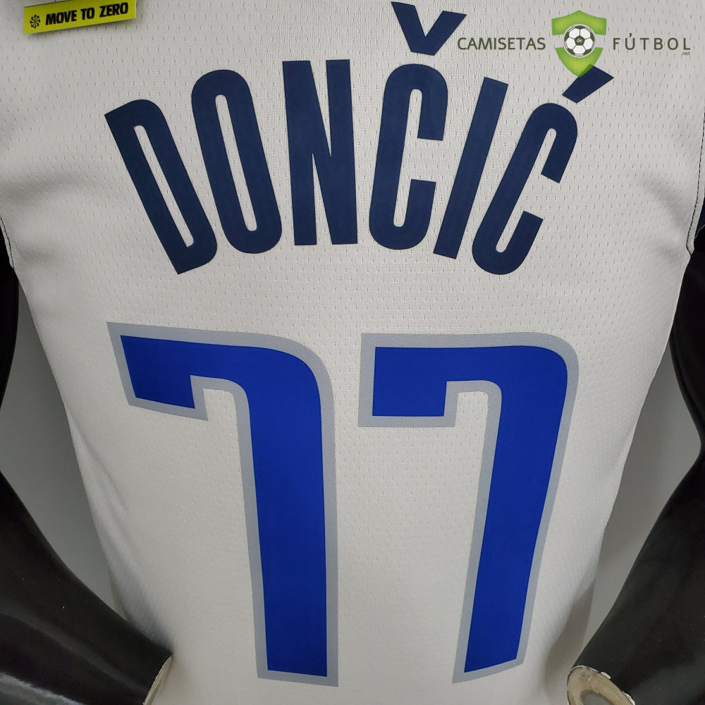 Camiseta Dallas Mavericks 21-22 - Luka Doncic 77 Blanco Nba