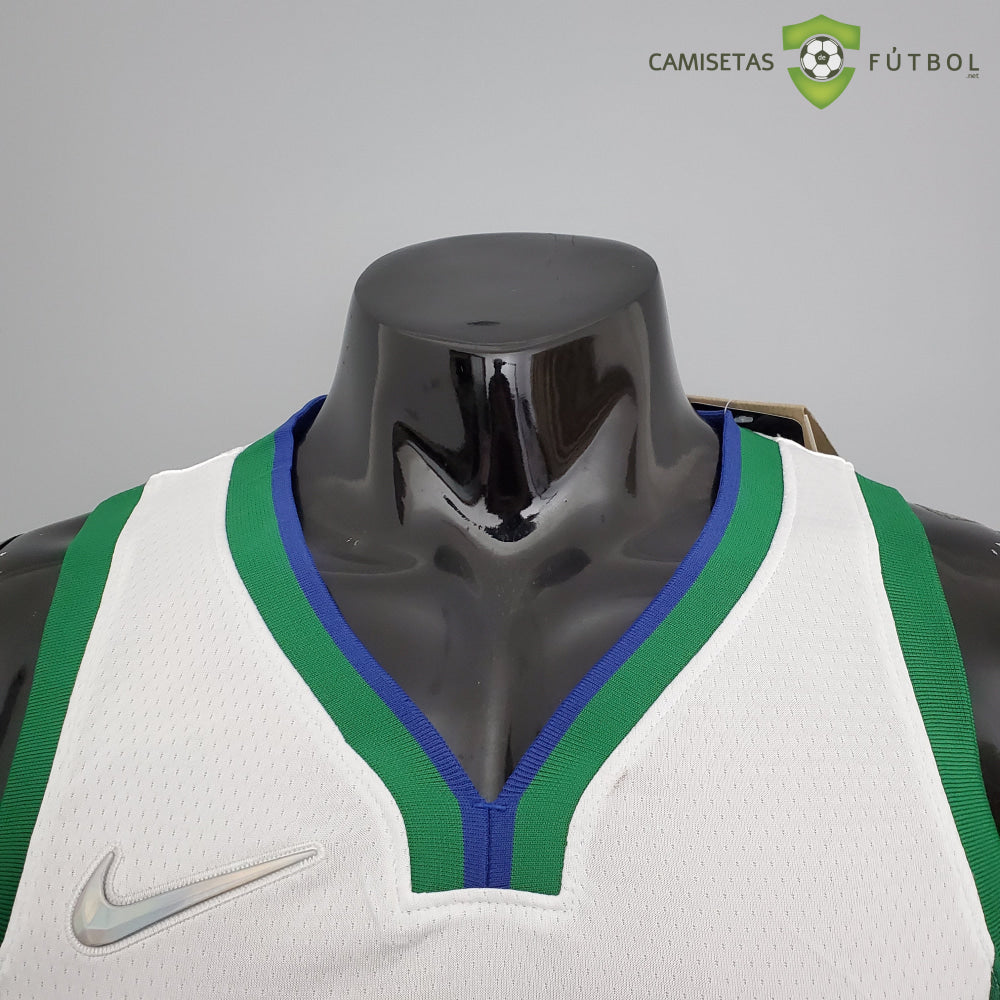 Camiseta Dallas Mavericks 21-22 - Luka Doncic 77 Blanco Verde Nba