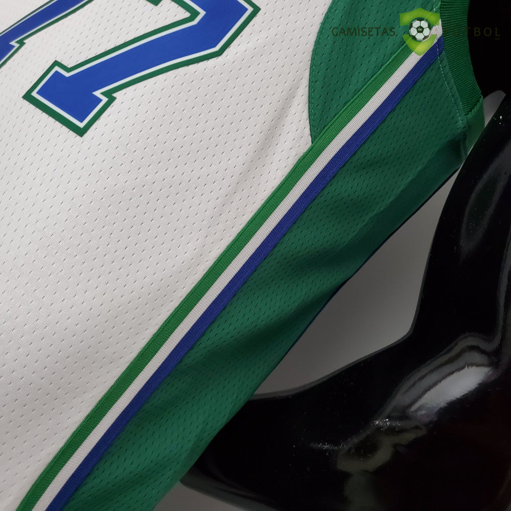 Camiseta Dallas Mavericks 21-22 - Luka Doncic 77 Blanco Verde Nba