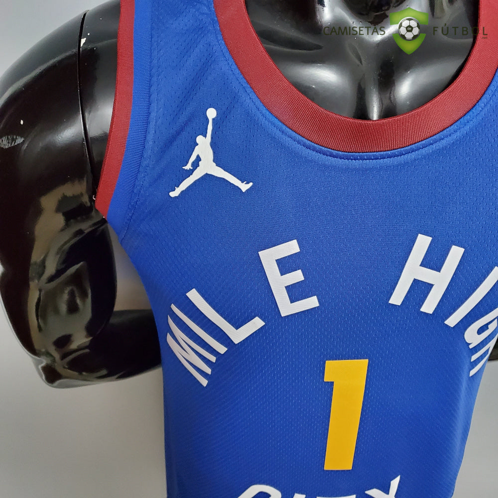 Camiseta Denver Nuggets 21-22 - Michael Porter Jr. 1 Azul Nba