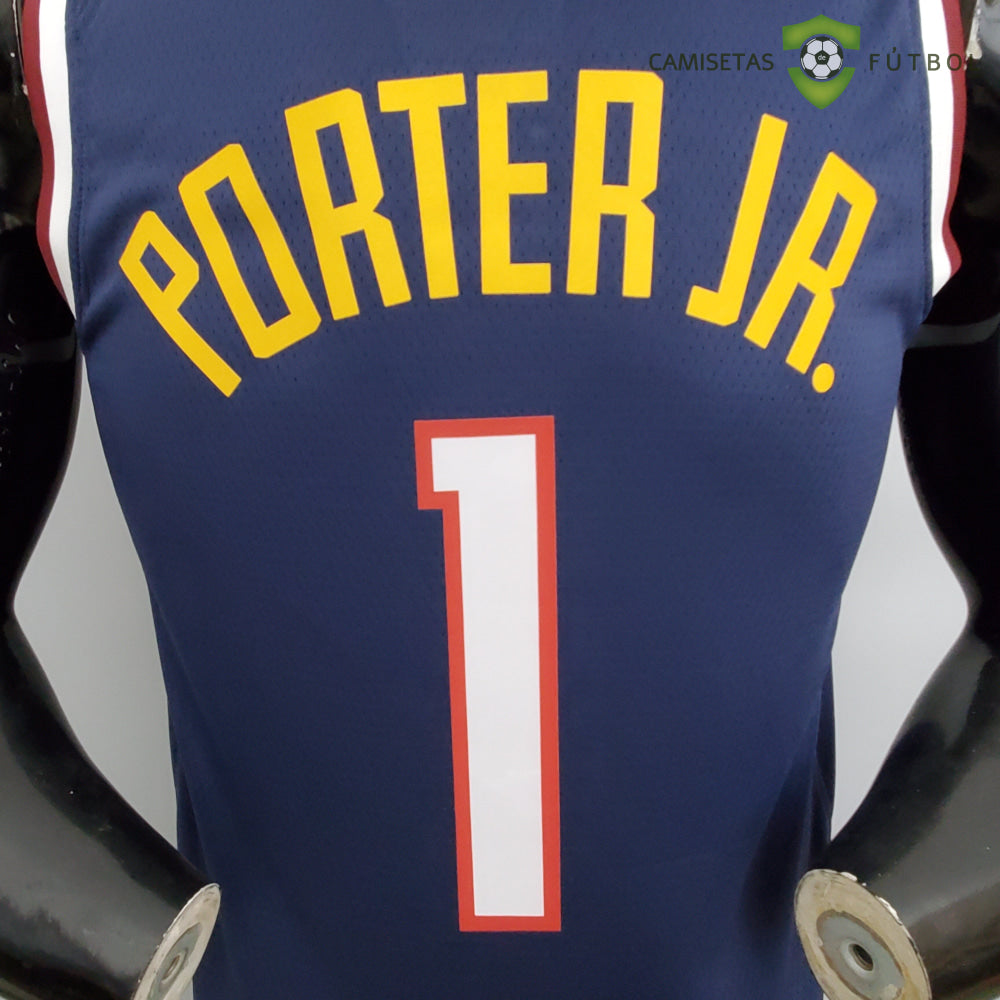 Camiseta Denver Nuggets 21-22 - Michael Porter Jr. 1 Azul Marino Nba