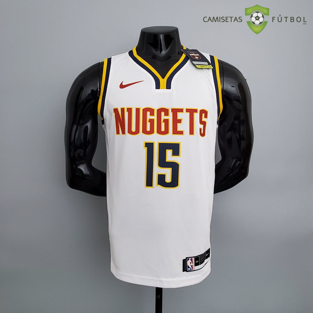 Camiseta Denver Nuggets 21-22 - Nikola Jokic 15 Blanco Nba
