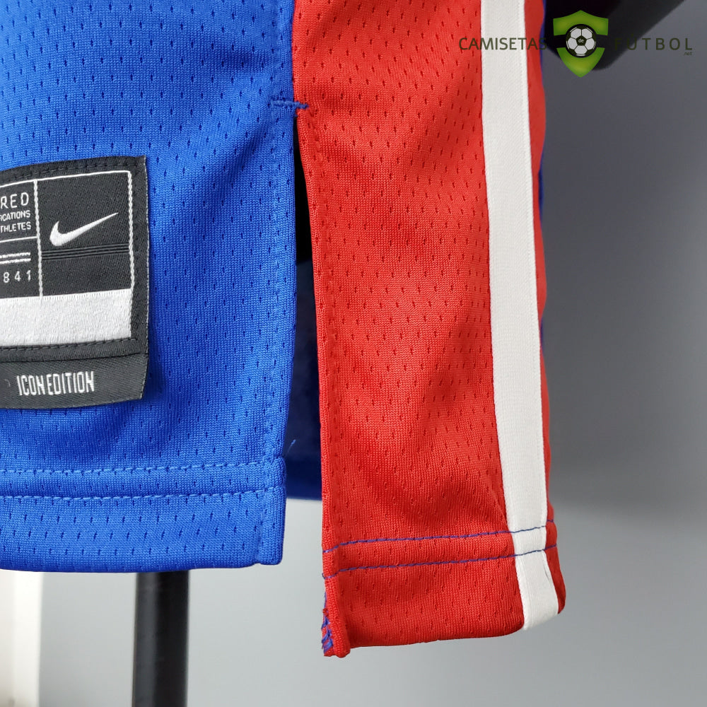 Camiseta Detroit Pistons 21-22 - Allen Iverson 1 Azul Nba