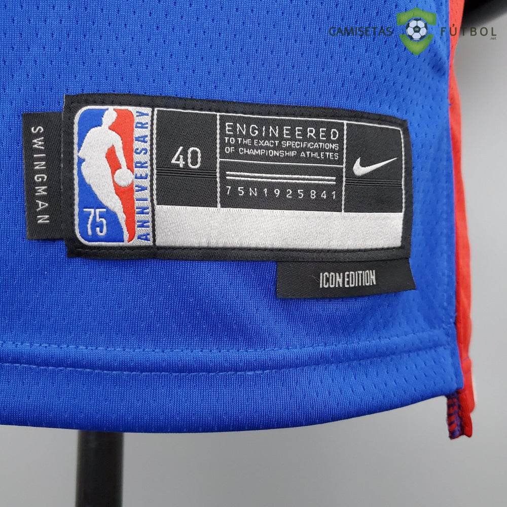 Camiseta Detroit Pistons 21-22 - Allen Iverson 1 Azul Nba