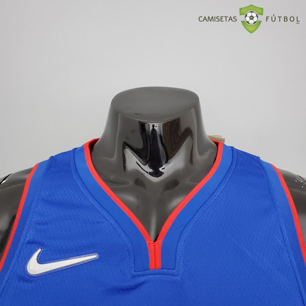 Camiseta Detroit Pistons 21-22 - Allen Iverson 1 Azul Nba