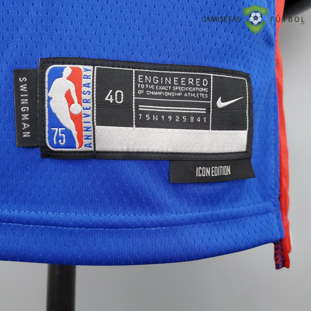 Camiseta Detroit Pistons 21-22 - Allen Iverson 1 Azul Nba