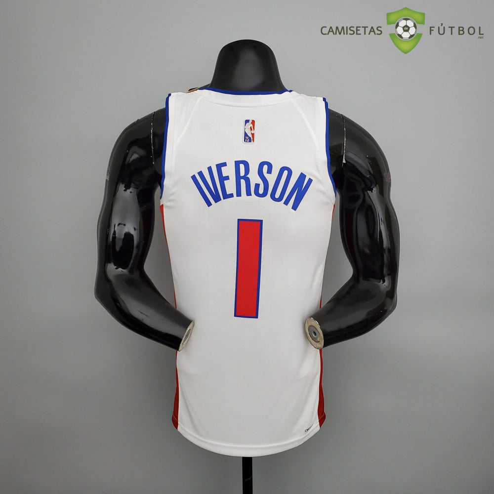Camiseta Detroit Pistons 21-22 - Allen Iverson 1 Blanco Nba