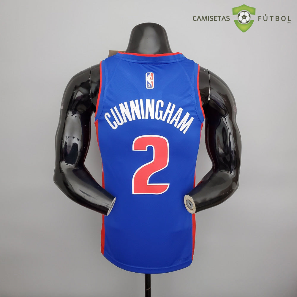 Camiseta Detroit Pistons 21-22 - Cade Cunningham 2 Azul Nba
