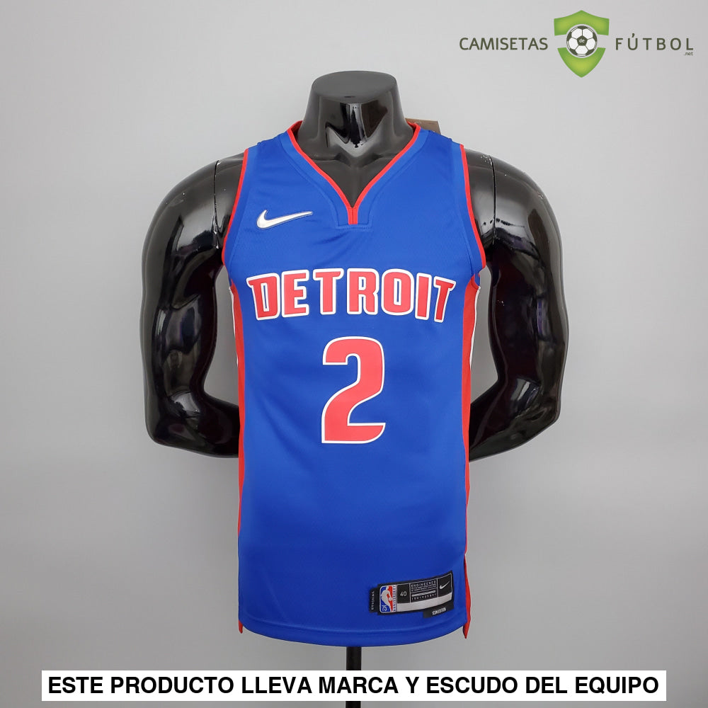 Camiseta Detroit Pistons 21-22 - Cade Cunningham 2 Azul Nba