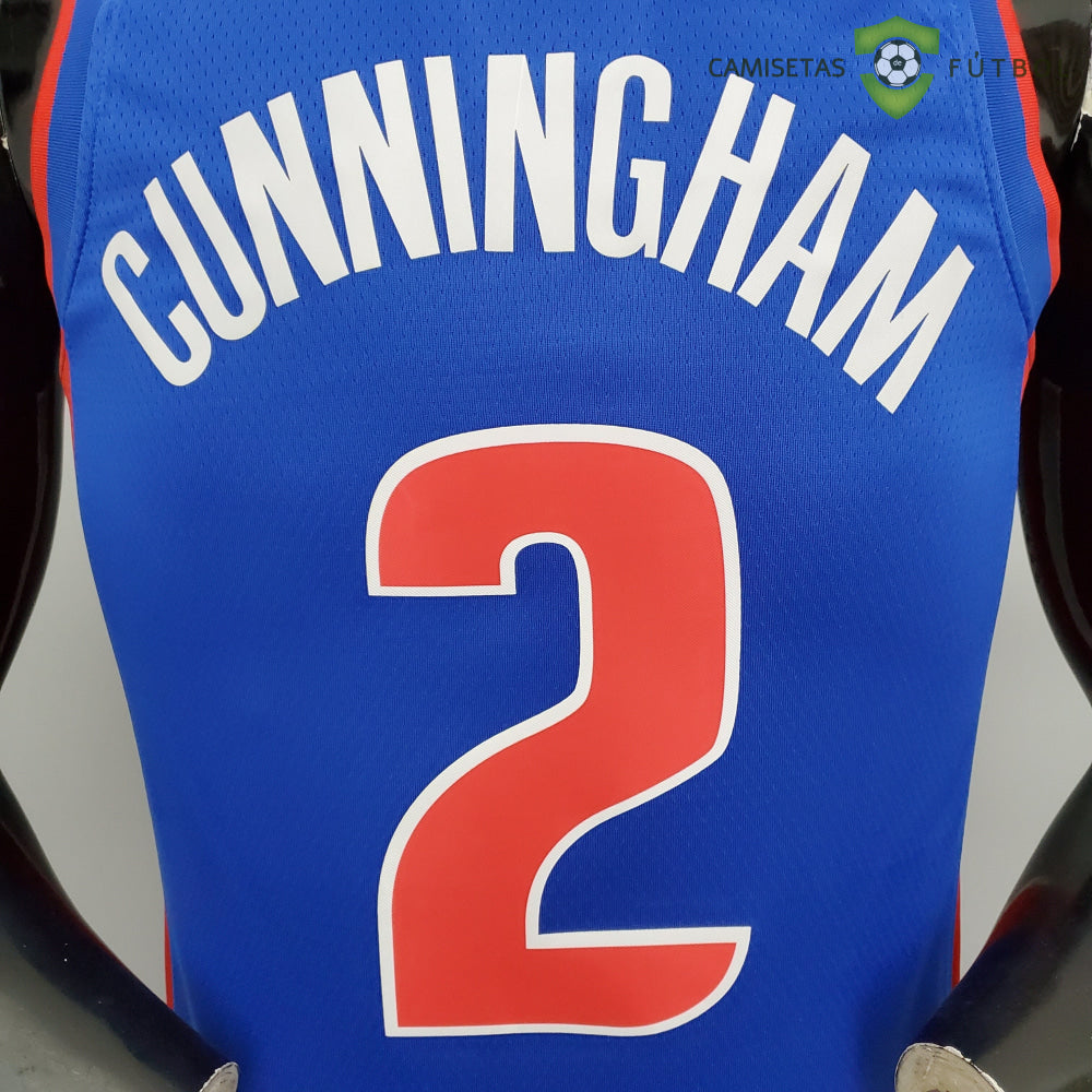 Camiseta Detroit Pistons 21-22 - Cade Cunningham 2 Azul Nba