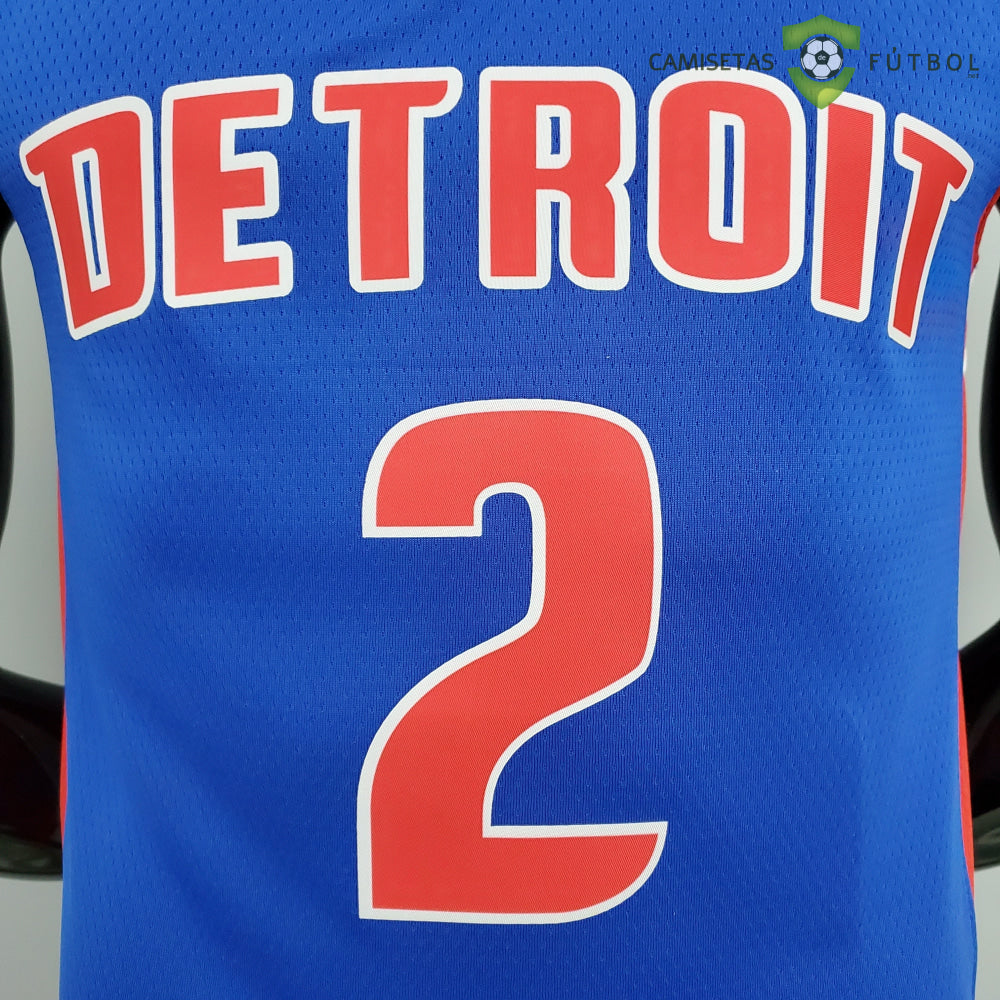 Camiseta Detroit Pistons 21-22 - Cade Cunningham 2 Azul Nba
