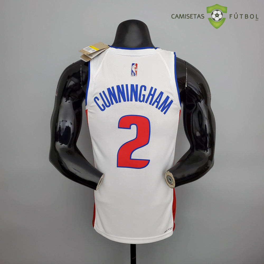 Camiseta Detroit Pistons 21-22 - Cade Cunningham 2 Blanco Nba