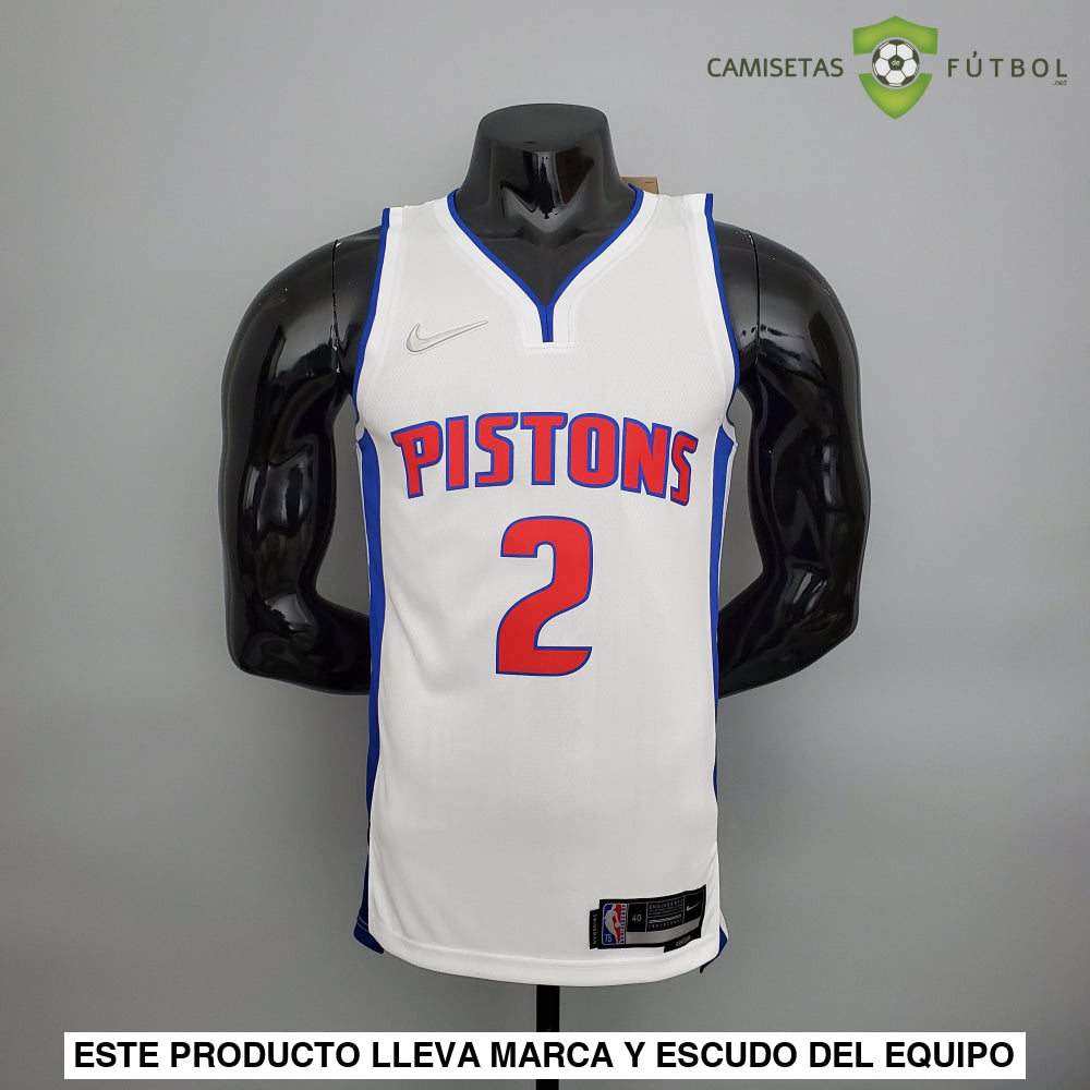 Camiseta Detroit Pistons 21-22 - Cade Cunningham 2 Blanco Nba