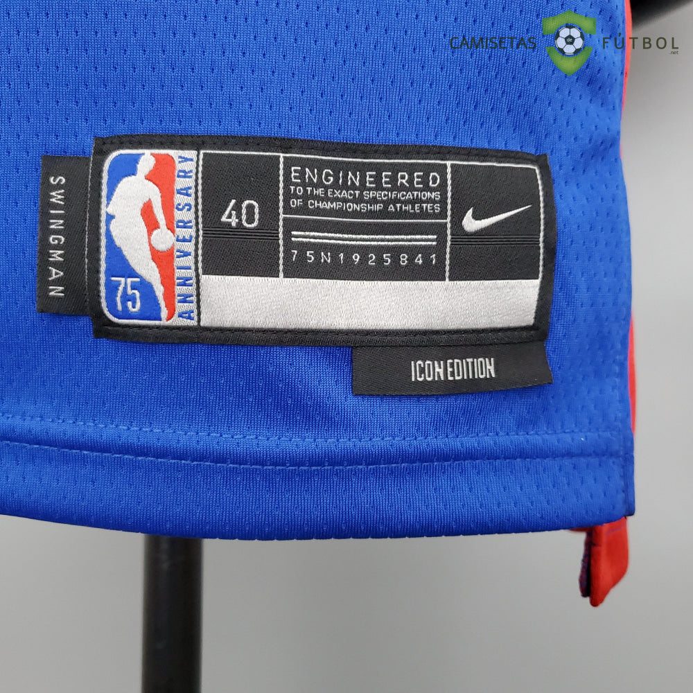 Camiseta Detroit Pistons 21-22 - Derrick Rose 25 Azul Nba