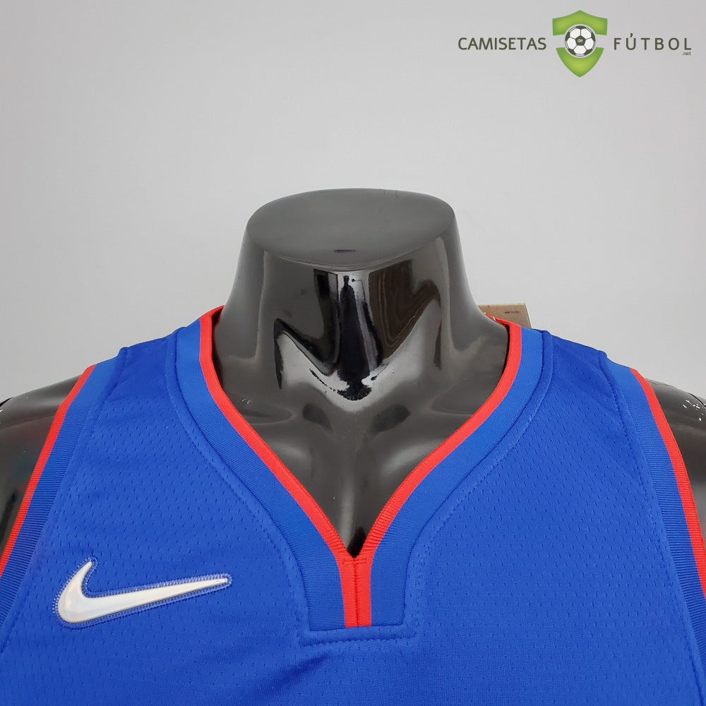 Camiseta Detroit Pistons 21-22 - Derrick Rose 25 Azul Nba