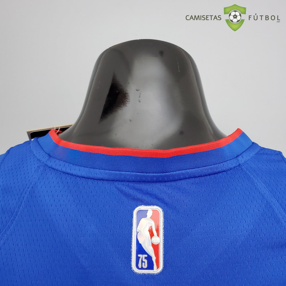 Camiseta Detroit Pistons 21-22 - Derrick Rose 25 Azul Nba
