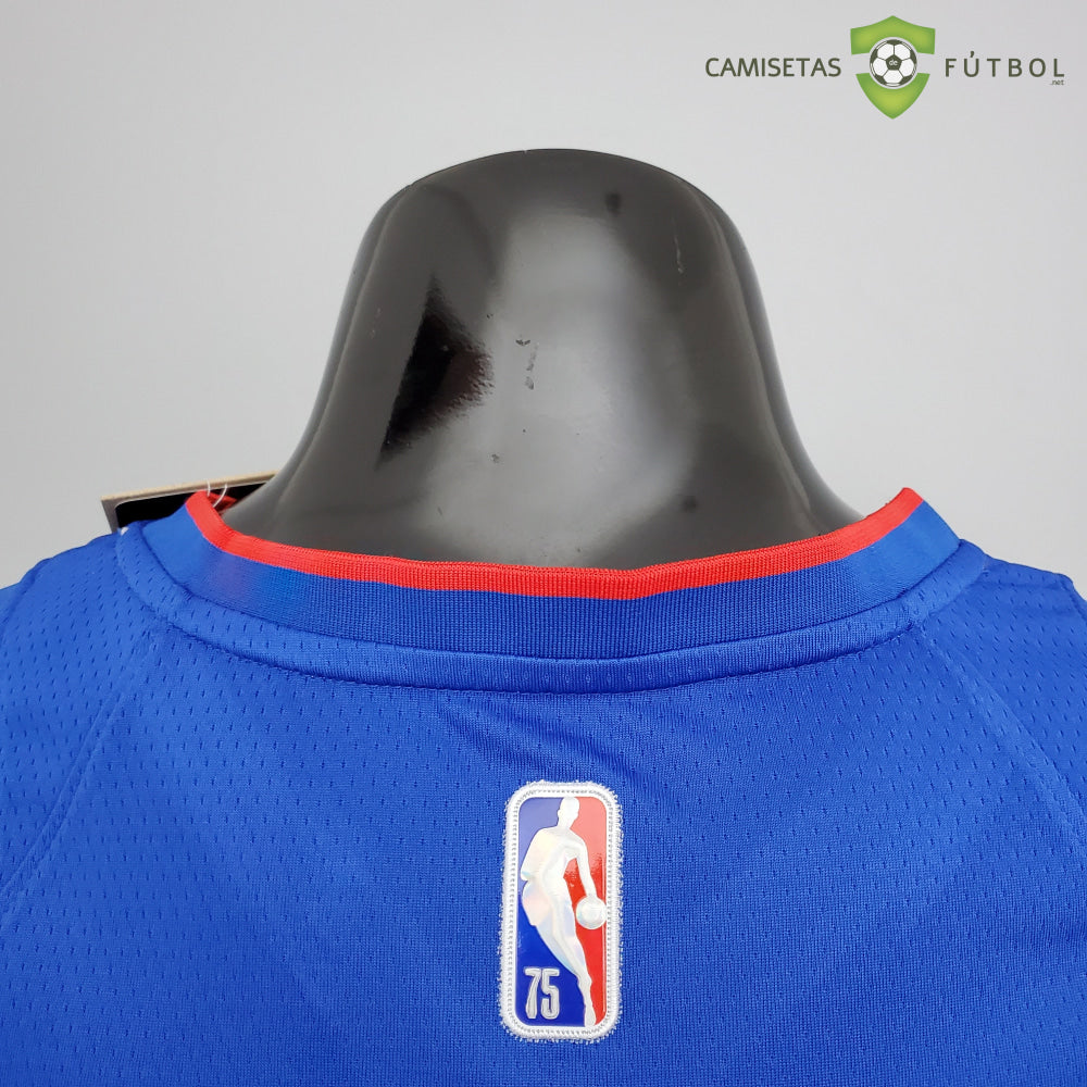 Camiseta Detroit Pistons 21-22 - Derrick Rose 25 Azul Nba