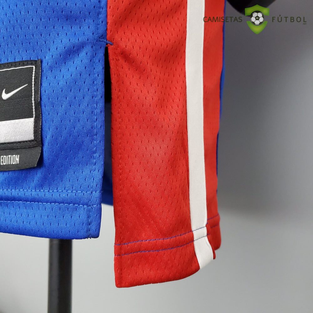 Camiseta Detroit Pistons 21-22 - Derrick Rose 25 Azul Nba