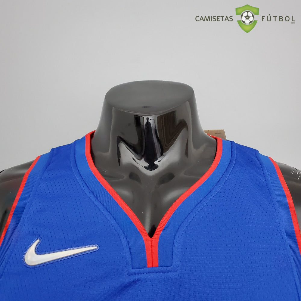 Camiseta Detroit Pistons 21-22 - Derrick Rose 25 Azul Nba