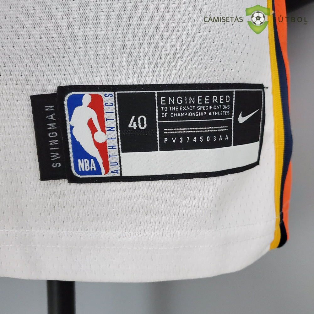 Camiseta Golden State Warriors 18-19 - Stephen Curry 30 Blanco Nba