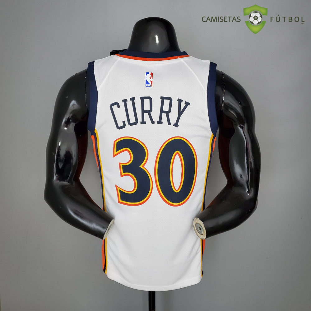 Camiseta Golden State Warriors 18-19 - Stephen Curry 30 Blanco Nba