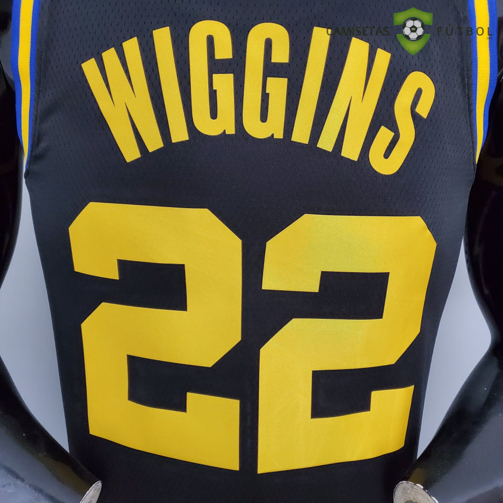 Camiseta Golden State Warriors 21-22 - Andrew Wiggins 22 Negro Nba