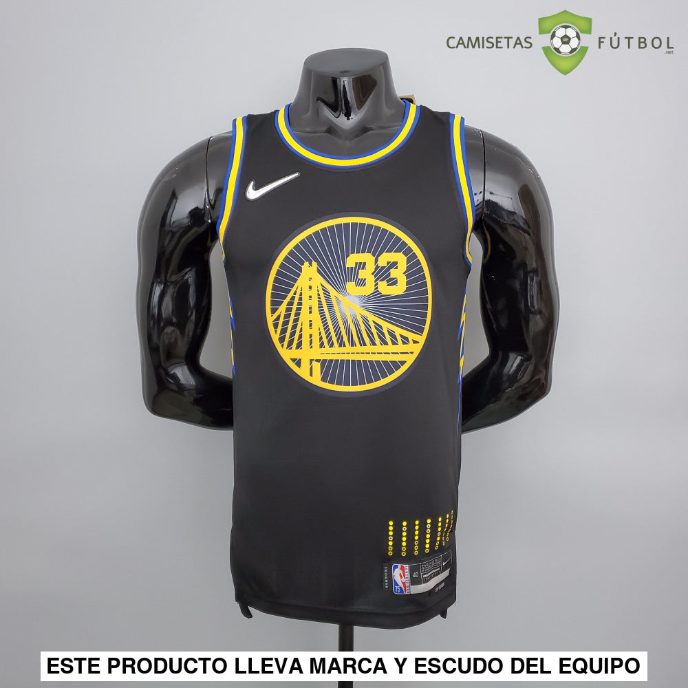 Camiseta Golden State Warriors 21-22 - James Wiseman 33 Negro Nba