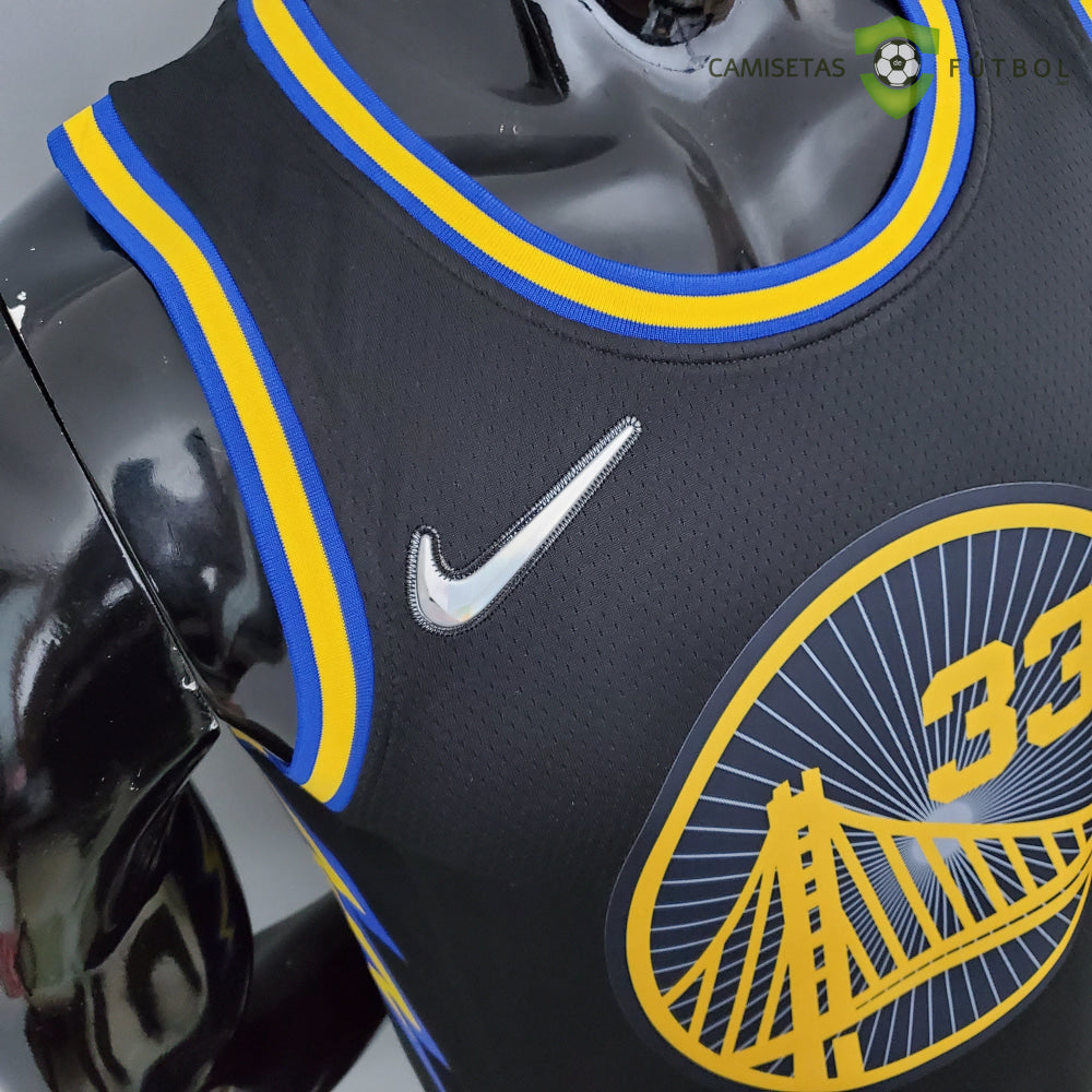 Camiseta Golden State Warriors 21-22 - James Wiseman 33 Negro Nba
