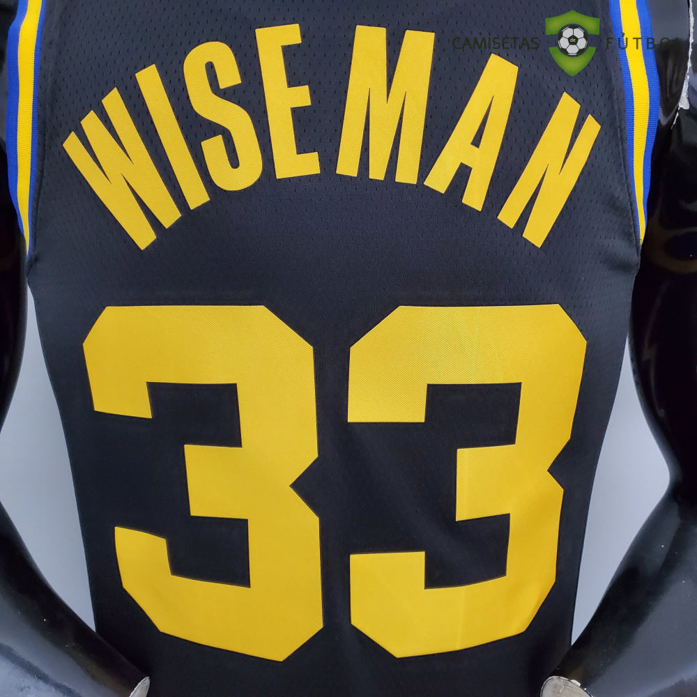 Camiseta Golden State Warriors 21-22 - James Wiseman 33 Negro Nba