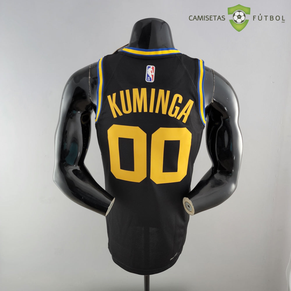 Camiseta Golden State Warriors 21-22 - Jonathan Kuminga 00 Negro Nba