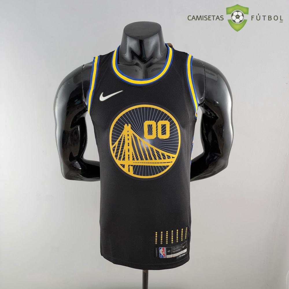 Camiseta Golden State Warriors 21-22 - Jonathan Kuminga 00 Negro Nba