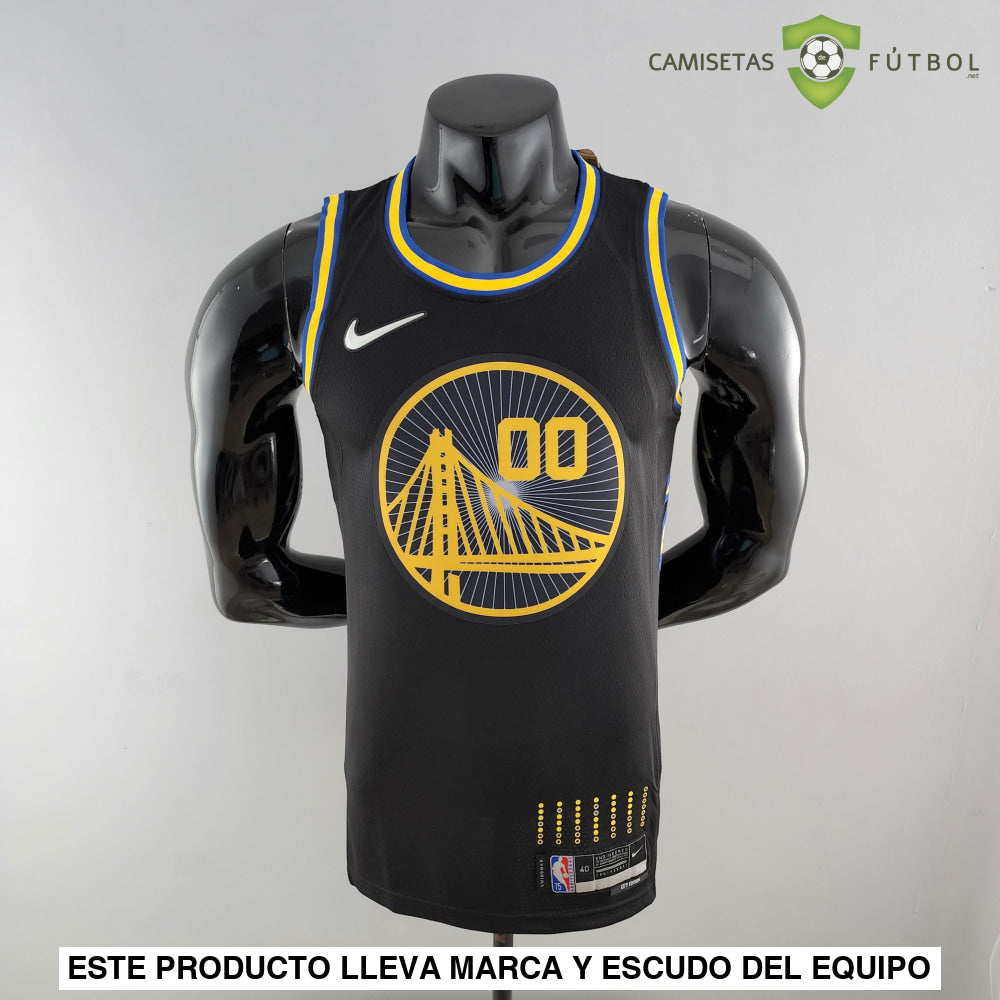 Camiseta Golden State Warriors 21-22 - Jonathan Kuminga 00 Negro Nba