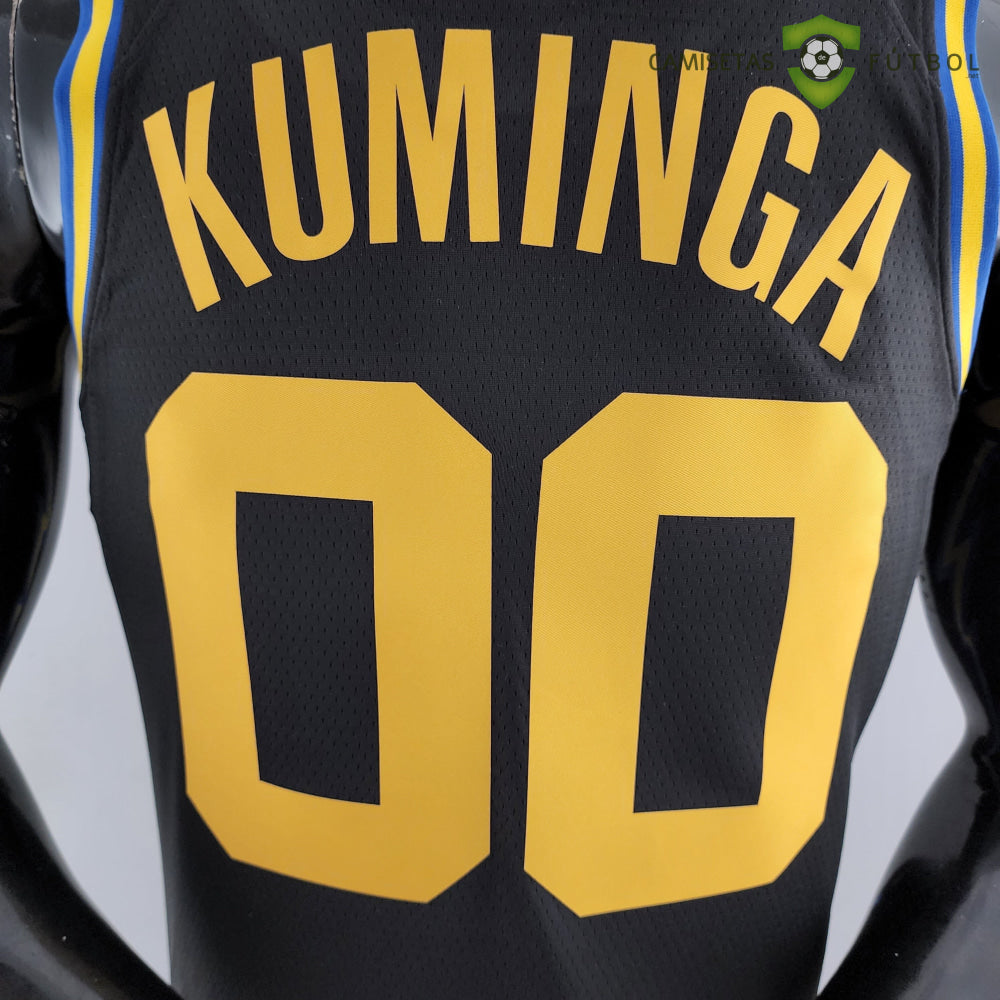 Camiseta Golden State Warriors 21-22 - Jonathan Kuminga 00 Negro Nba