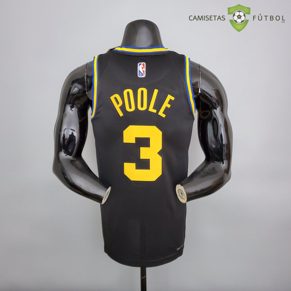 Camiseta Golden State Warriors 21-22 - Jordan Poole 3 Negro Nba