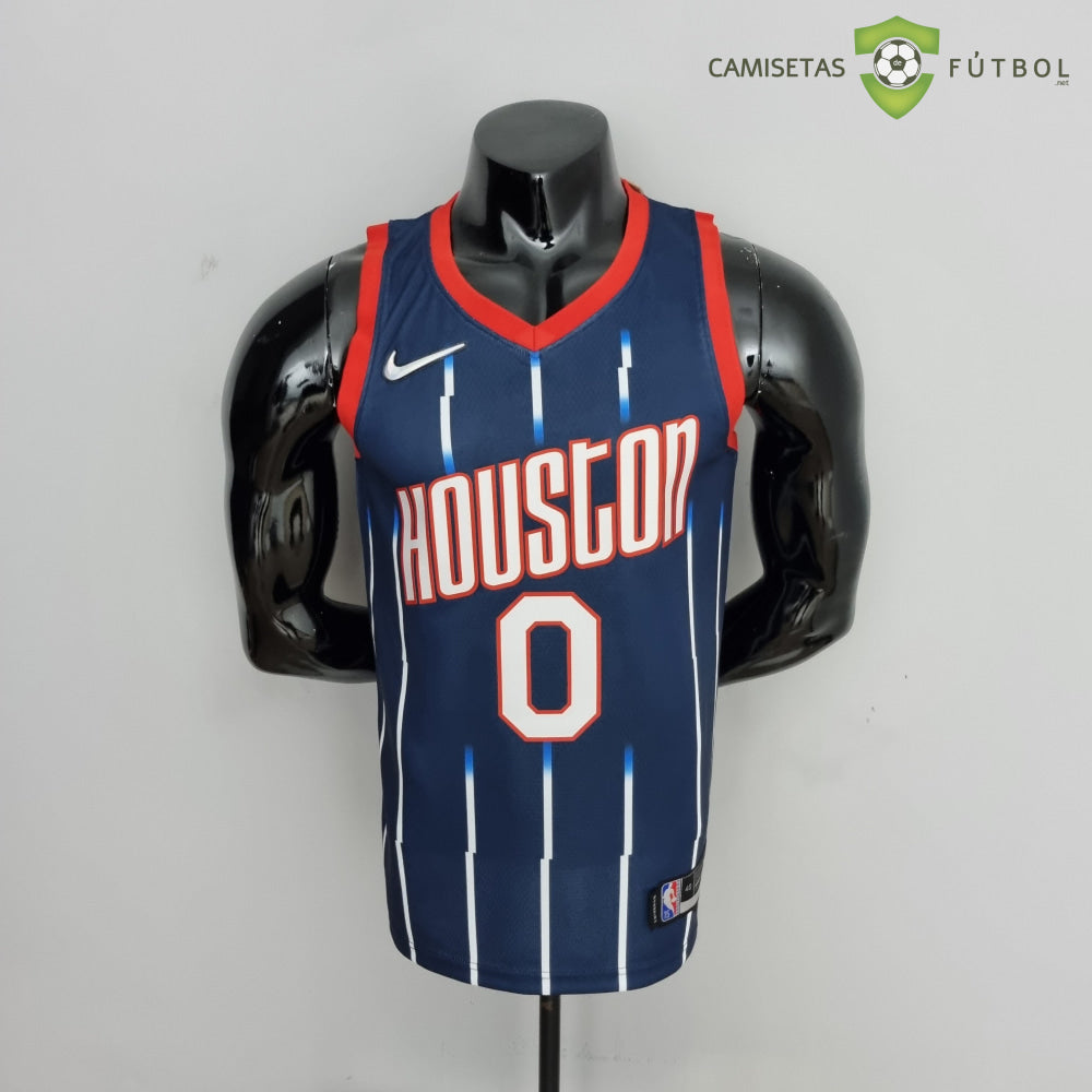 Camiseta Houston Rockets 21-22 - Jalen Green 0 Azul Nba