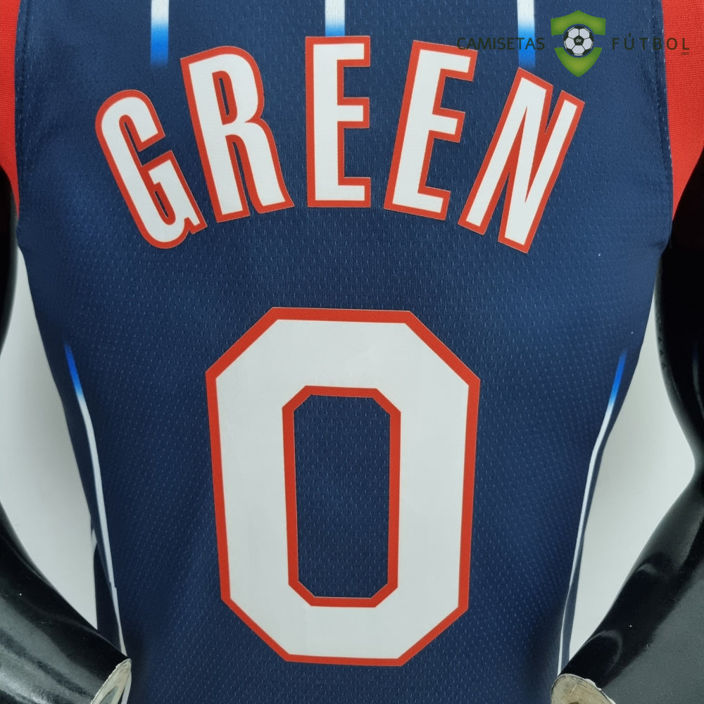 Camiseta Houston Rockets 21-22 - Jalen Green 0 Azul Nba