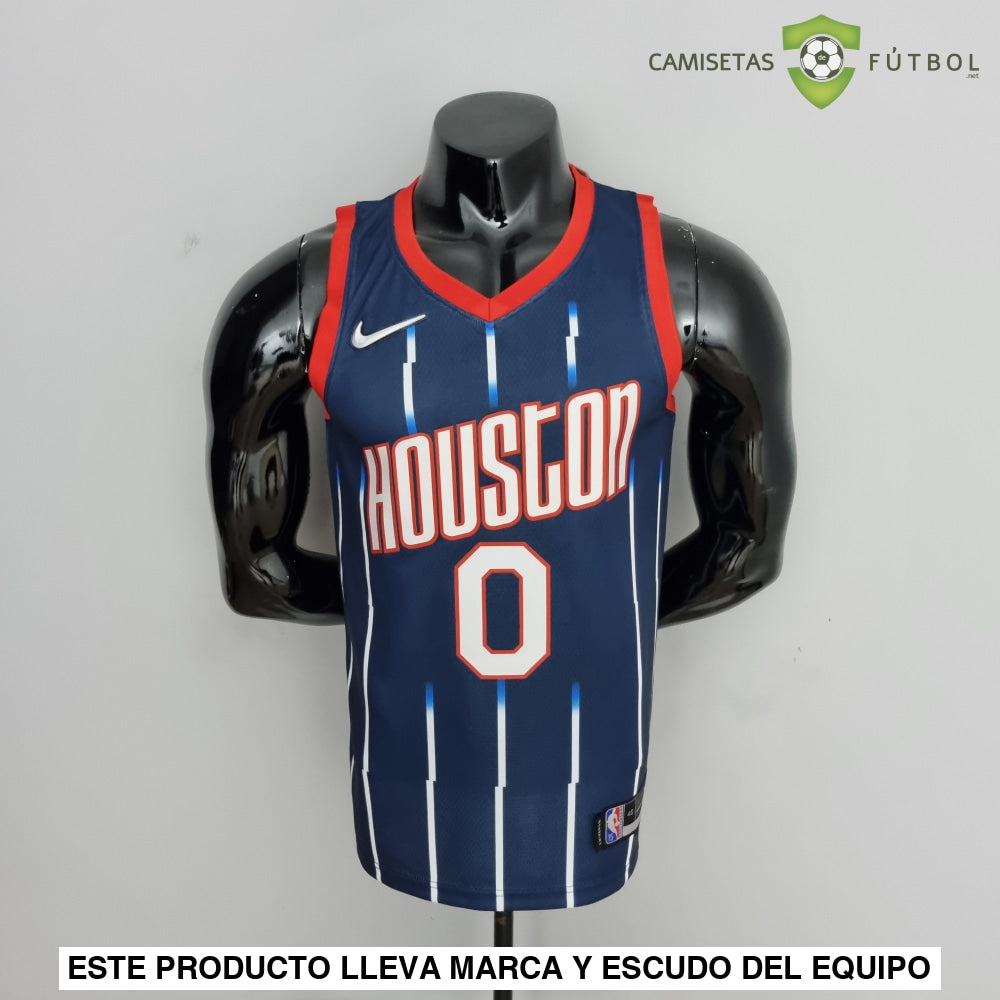 Camiseta Houston Rockets 21-22 - Jalen Green 0 Azul Nba