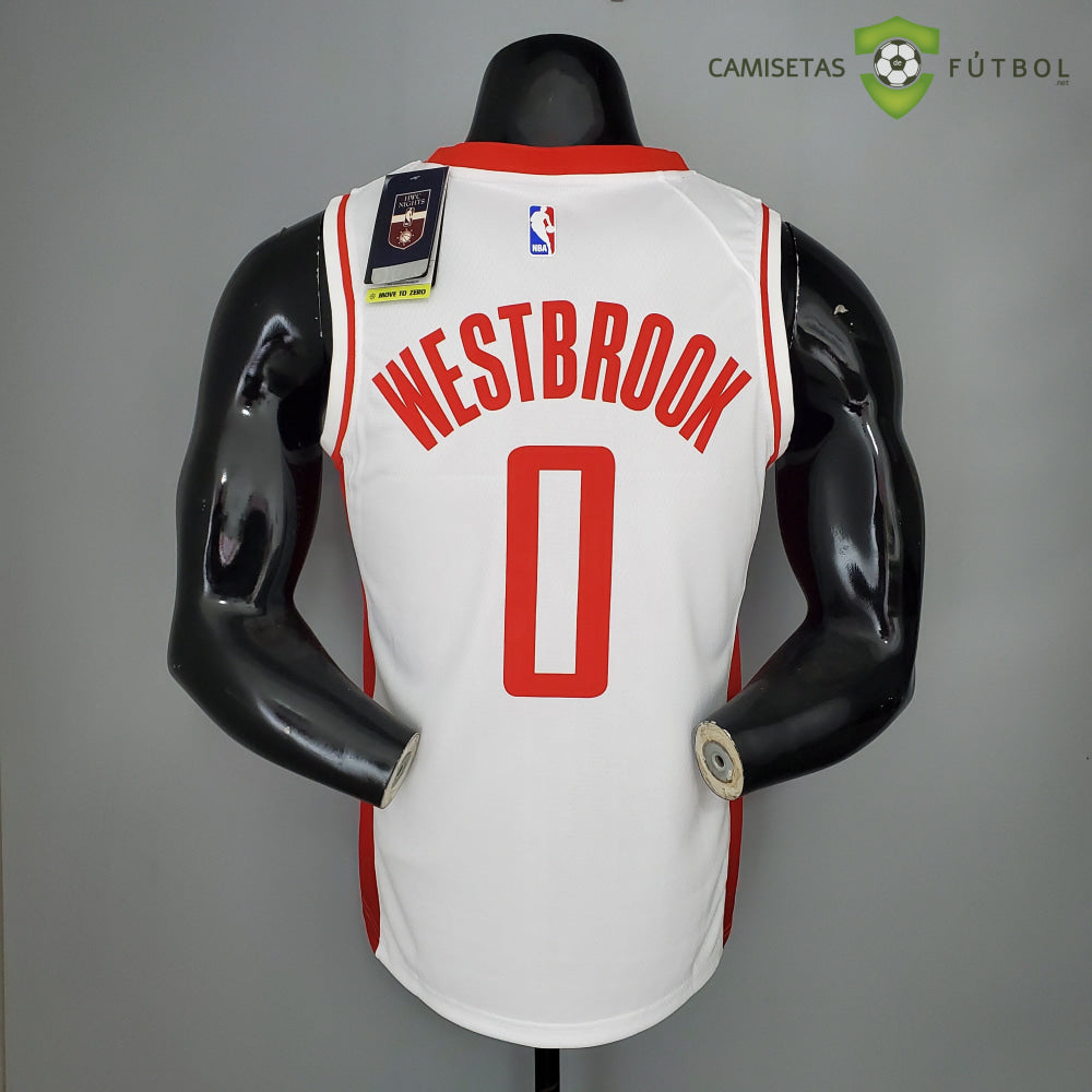 Camiseta Houston Rockets 21-22 - Russell Westbrook 0 Blanco Nba