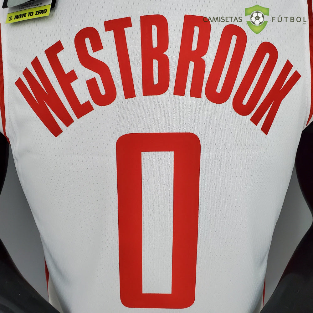 Camiseta Houston Rockets 21-22 - Russell Westbrook 0 Blanco Nba