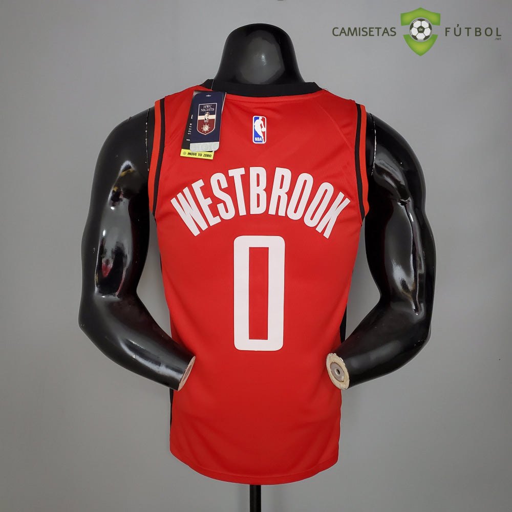 Camiseta Houston Rockets 21-22 - Russell Westbrook 0 Rojo Nba